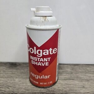 Vintage Colgate Instant Shave Shave Cream‎ NEW 11 Oz Red Can 90s Fells Full